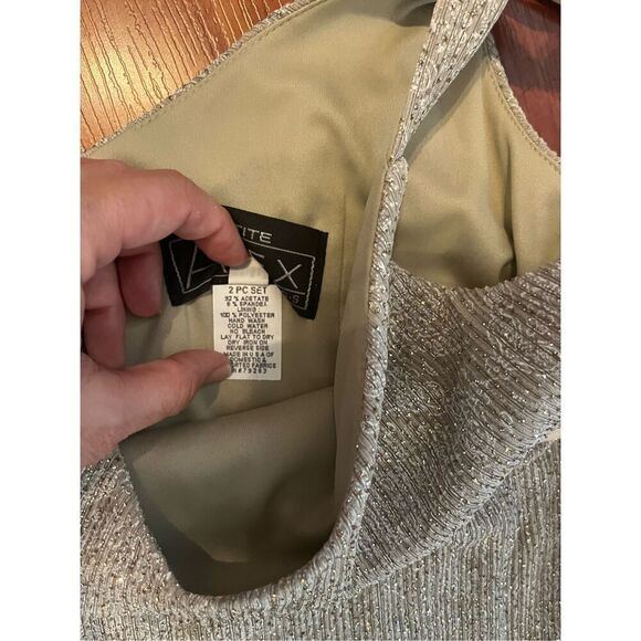 Alex Evening Mother Of The Bride  Sleeveless Dress with Jacket 14P - Picture 11 of 13